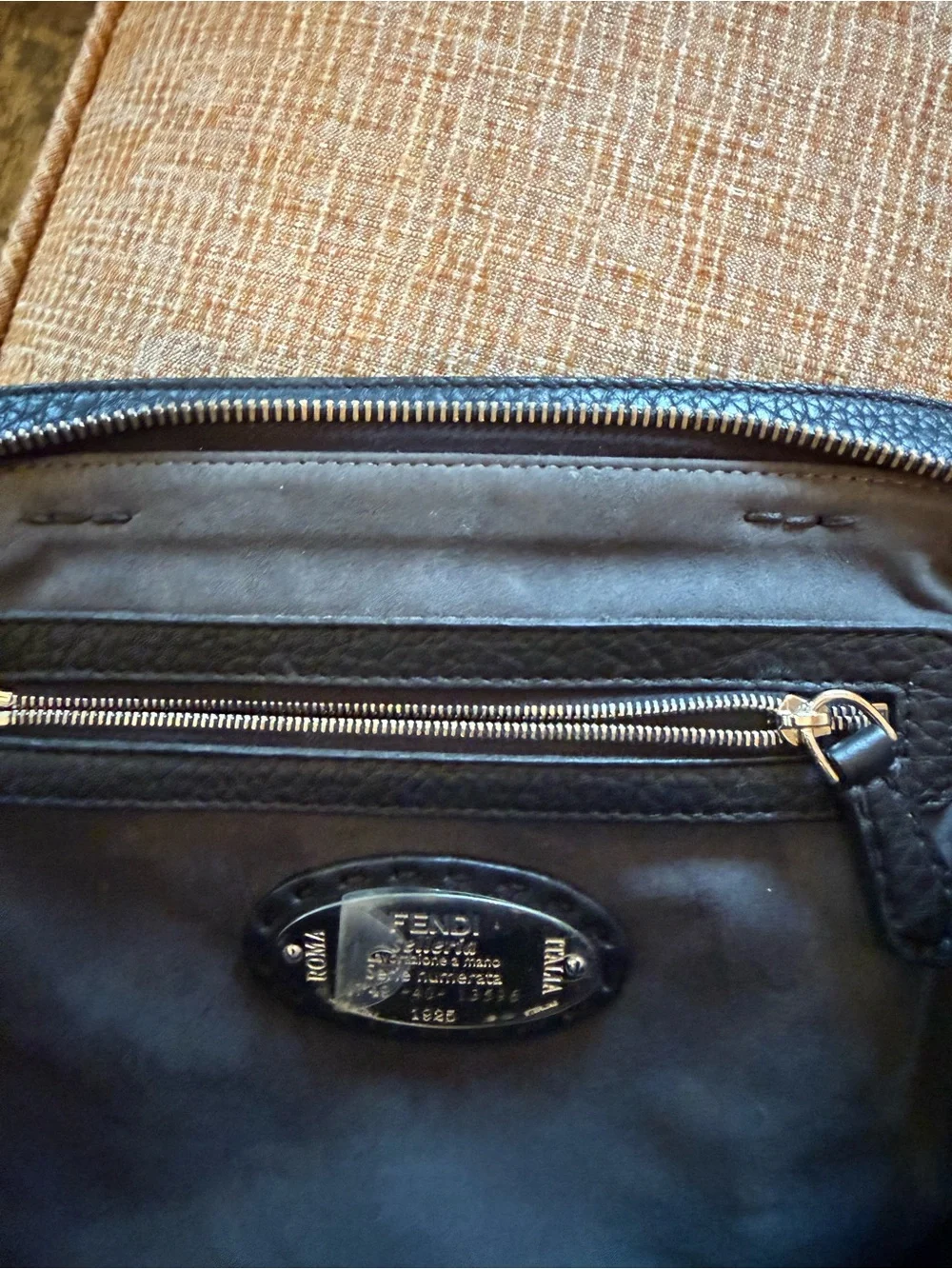 Fendi Selleria Adele Handbag Leather back